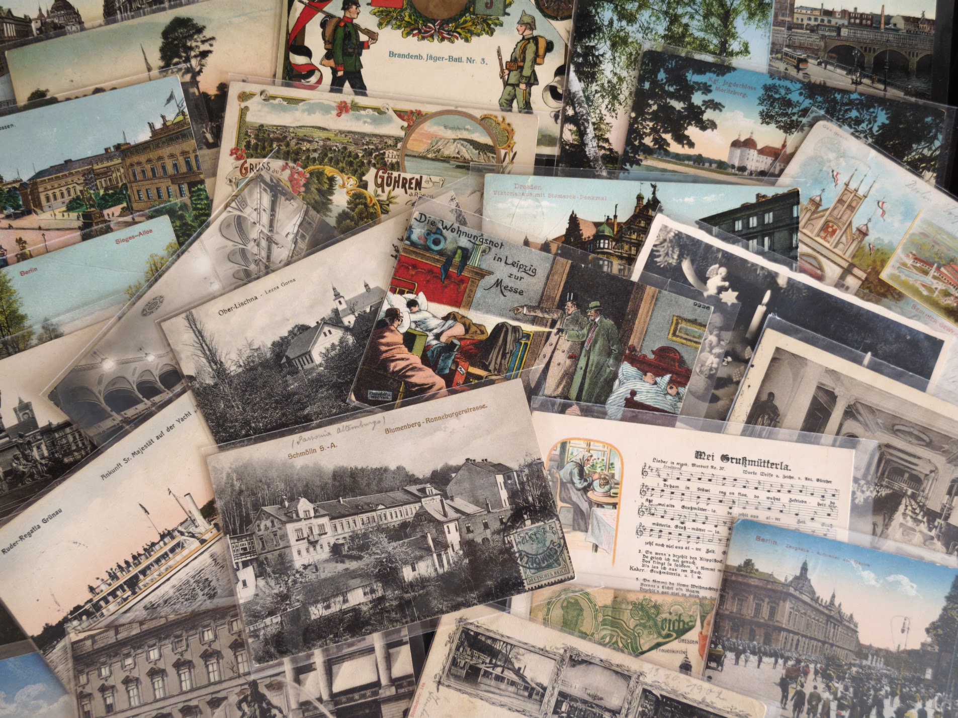 Ansichtskarten, Postkarten und alte Fotos vor 1950